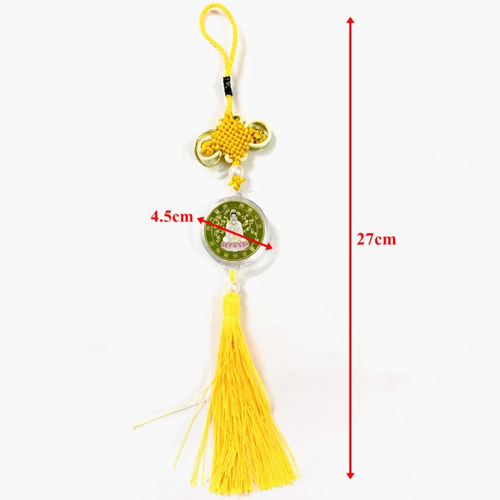 Dây Treo Xu Quan Âm Vàng In Màu  -  SP005203 